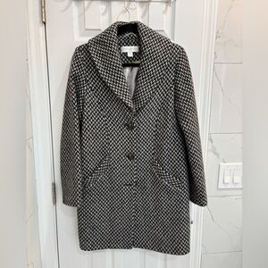 Edina Ronan Gray Herringbone Coat